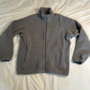 Uniqulo Gray Fleece Zipup